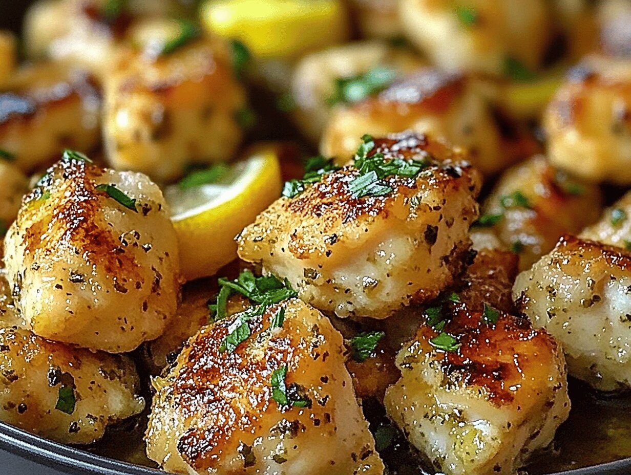 Lemon Garlic Chicken Bites – A Flavorful Delight for Every Occasion
