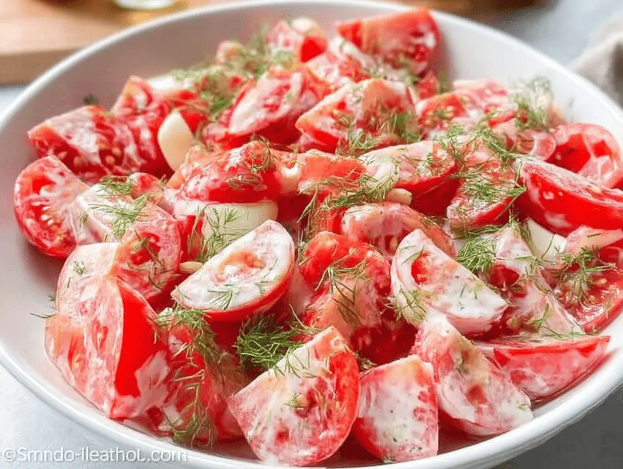 Zesty Fresh Tomato Garlic Salad: A Must-Try Summer Recipe